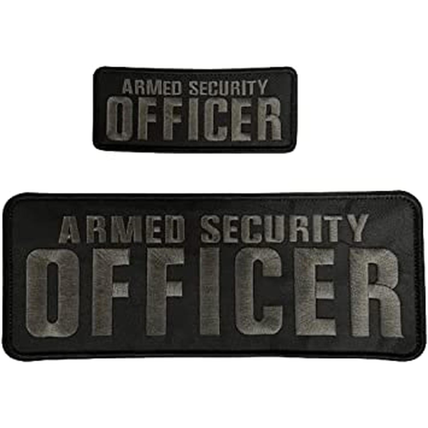 Armed Security Patches (4” x 8”) and (3”x6”) Hook and Loop