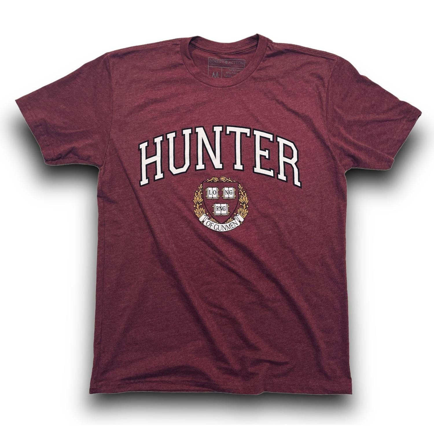 "HUNTER" TEE (HEATHER MAROON)