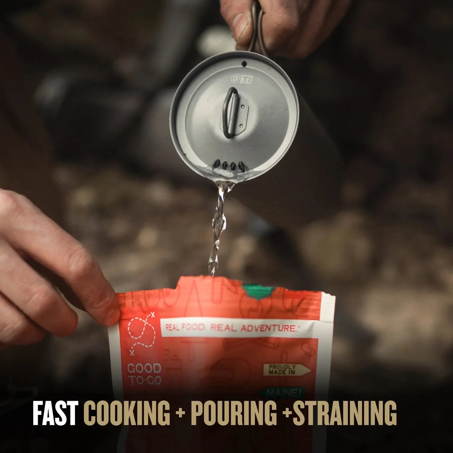 24oz GeoPress® Ti Purifier with Cook Lid