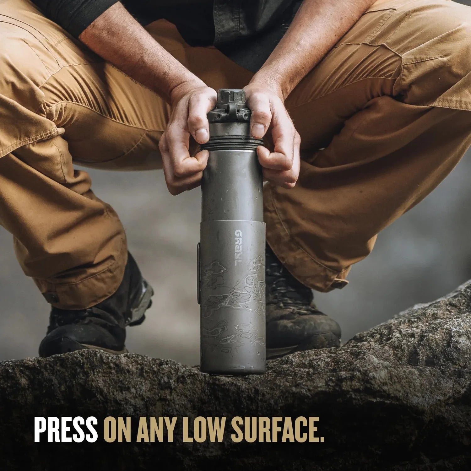 24oz GeoPress® Ti Purifier with Cook Lid