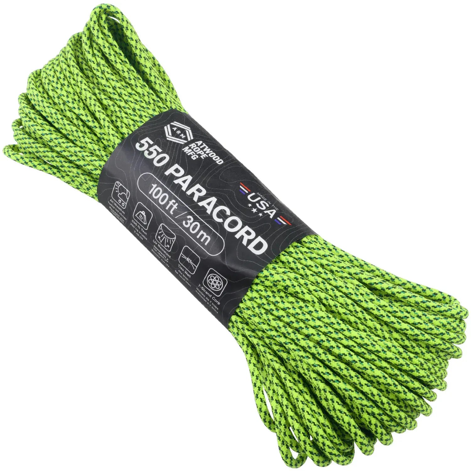 550 Paracord - Green Spec Camo 100ft
