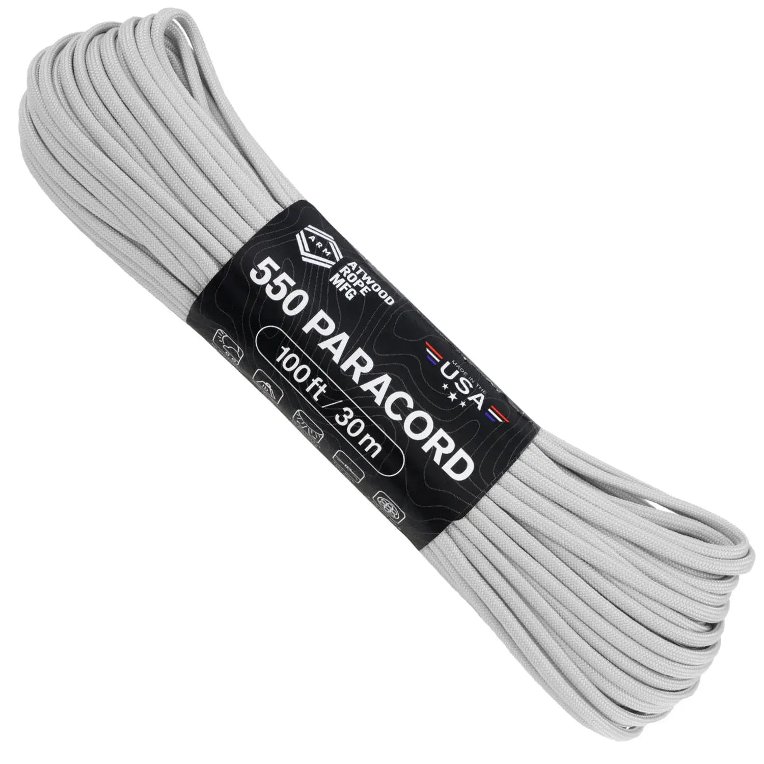 550 Paracord - Grey 100ft