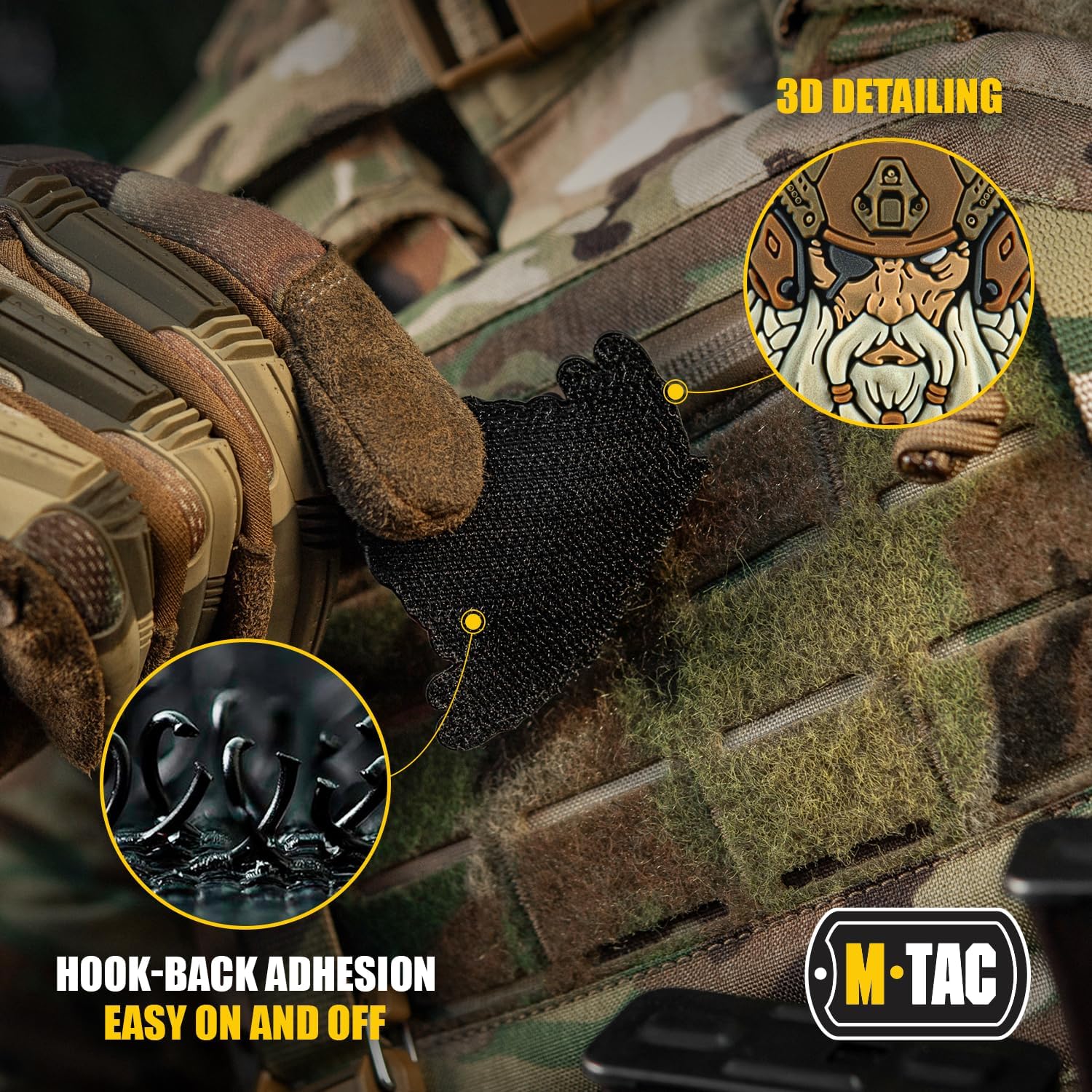 M-Tac Morale Patch Viking Invasion PVC