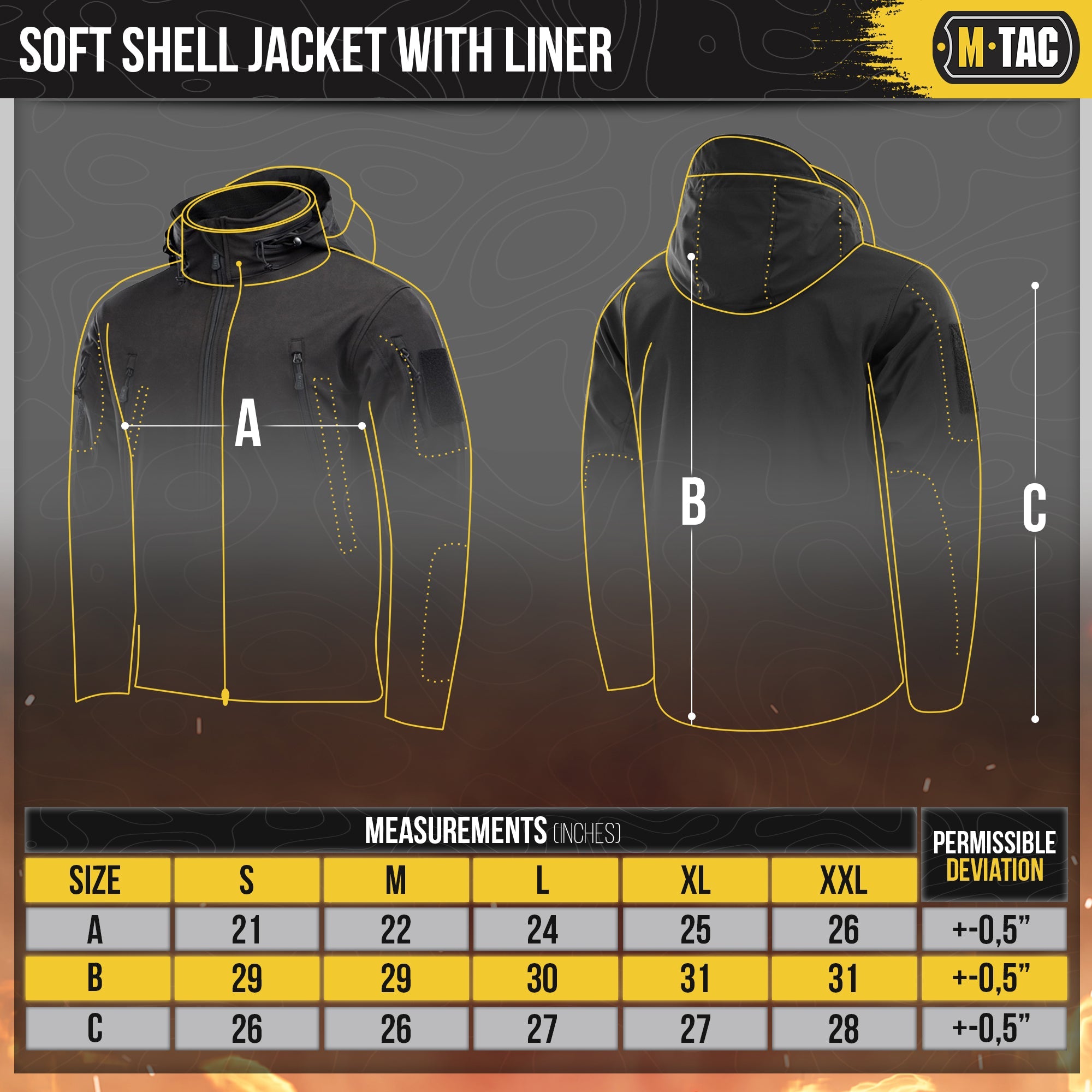M‑Tac Softshell Tactical Jacket with Liner