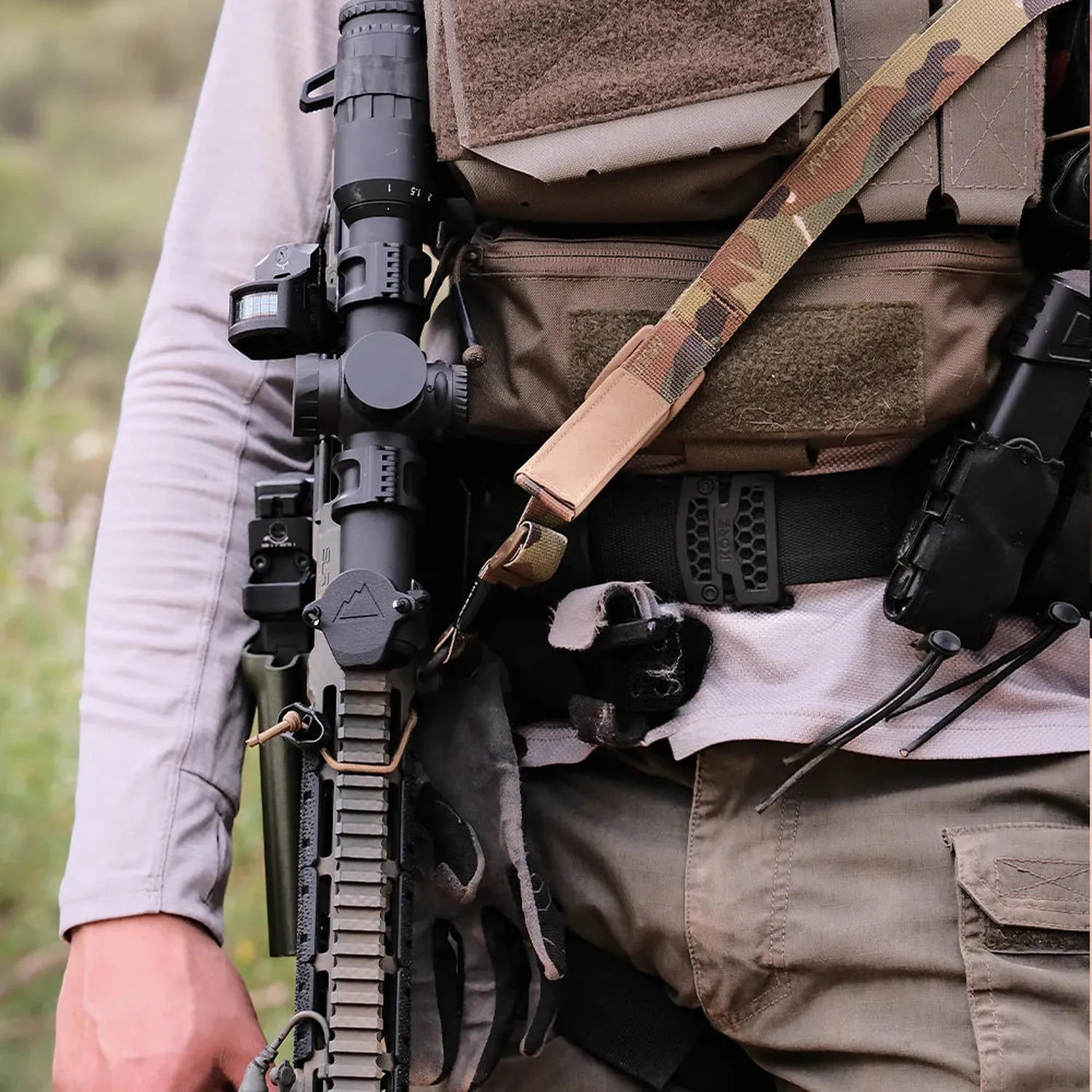 Black Laser Cut MOLLE Battle Belt – Complete Kit