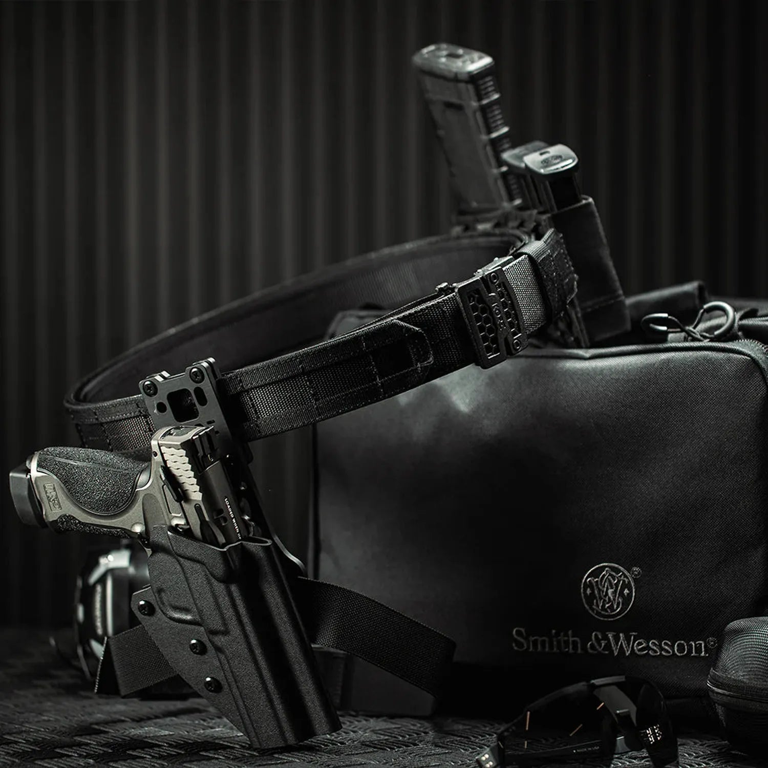 Black MOLLE Battle Belt – Complete Kit