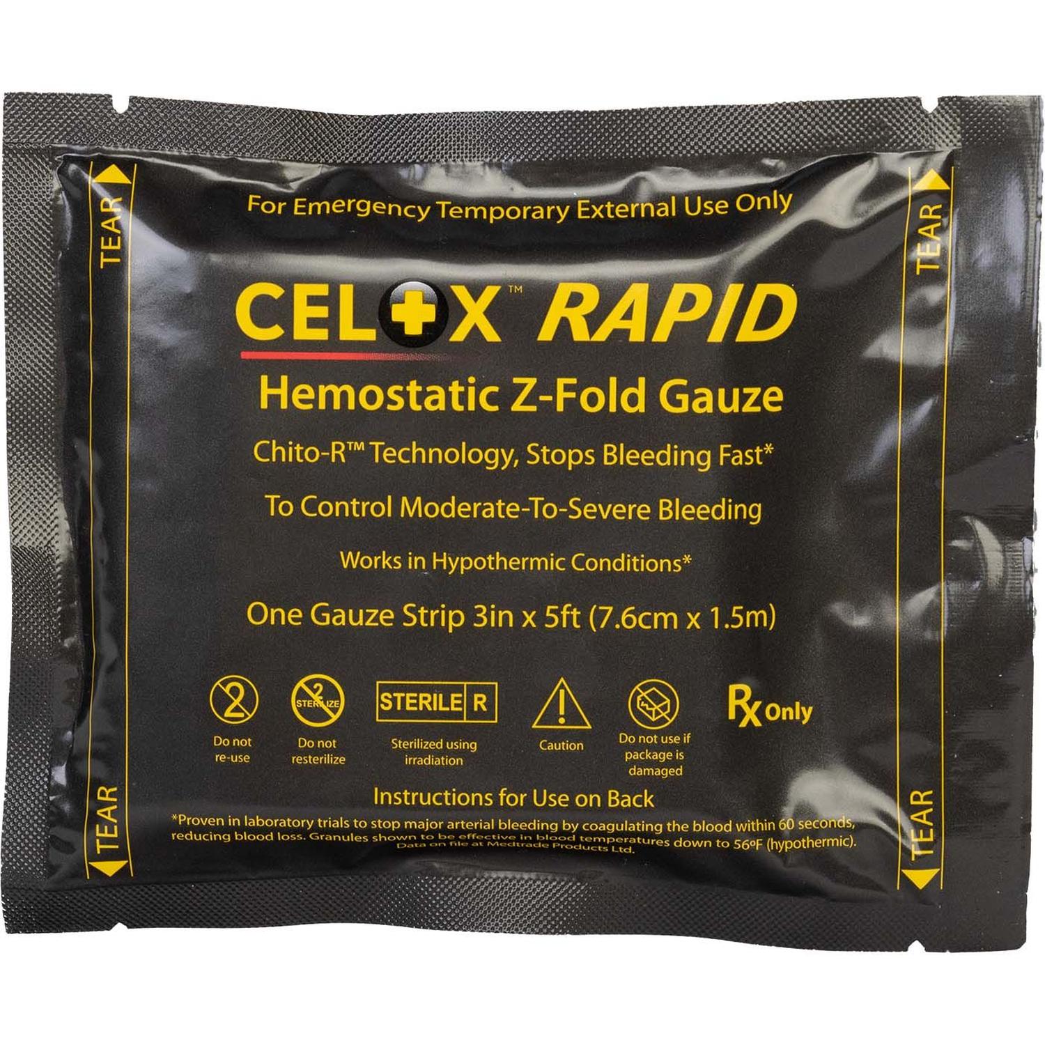 Celox Rapid Hemostatic Gauze