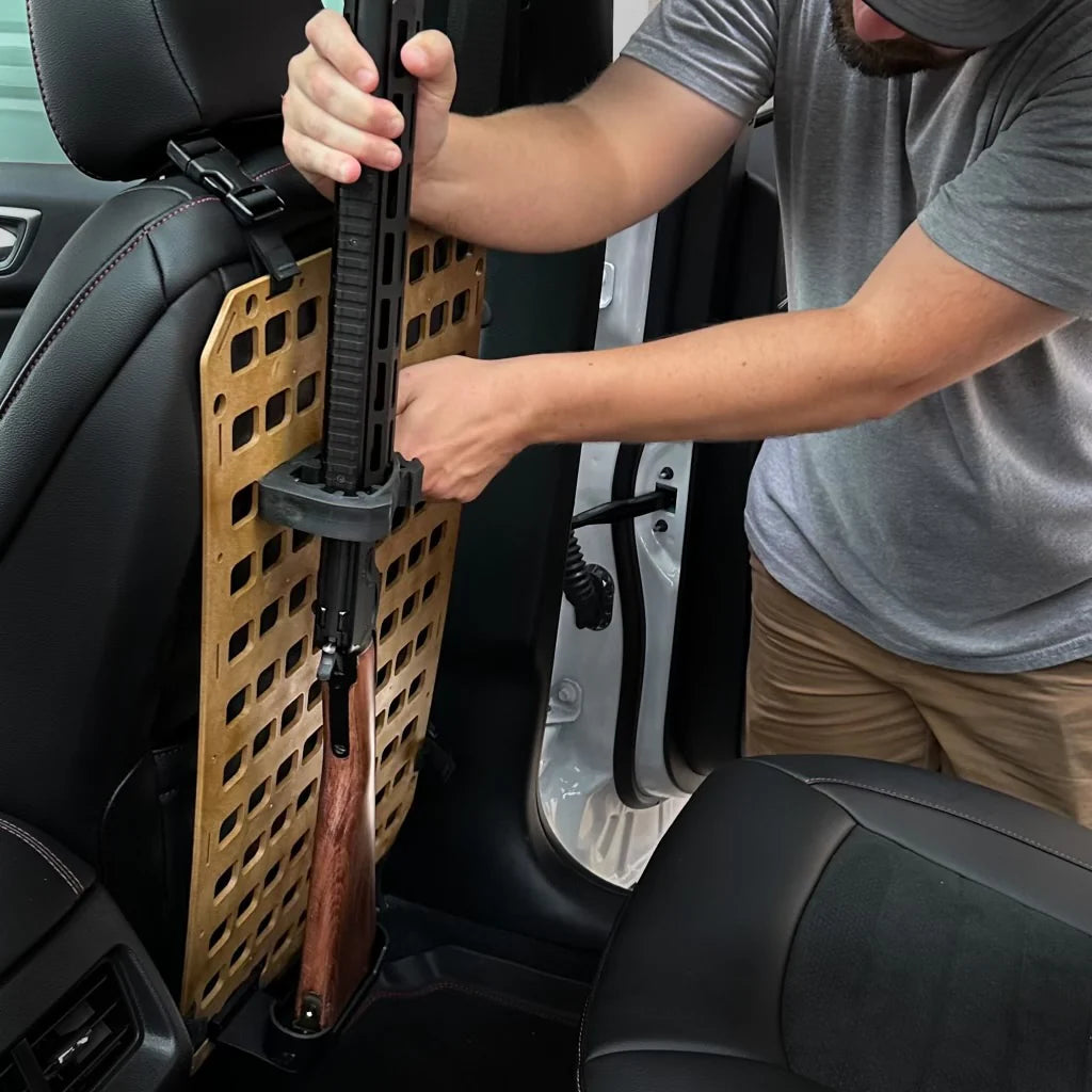 Vehicle Rifle Rack – Buttstock Cup Kit + Rubber Clamp + 15.25 x 25 RMP™