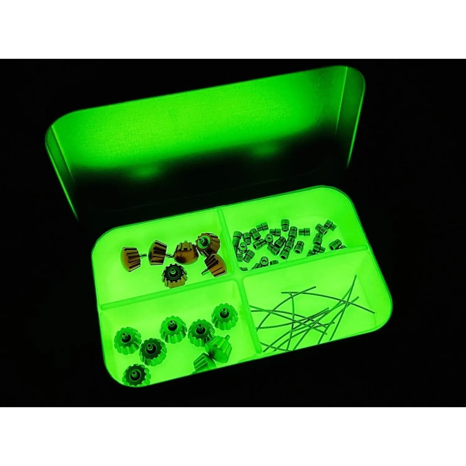 Glow-in-the-Dark Silicone Divider for Survival Tins