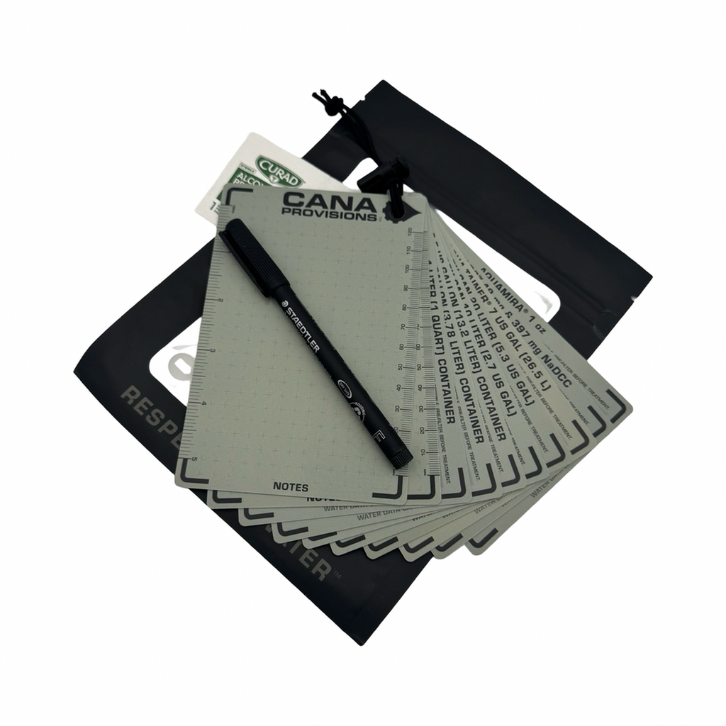 MASTER Water Data Cards Kit (all 10 4"x6" Cards Kit)
