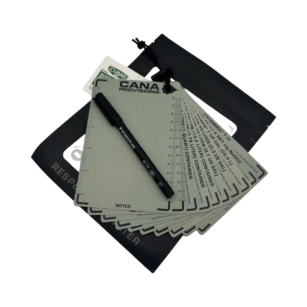 MASTER Water Data Cards Kit (all 10 4"x6" Cards Kit)