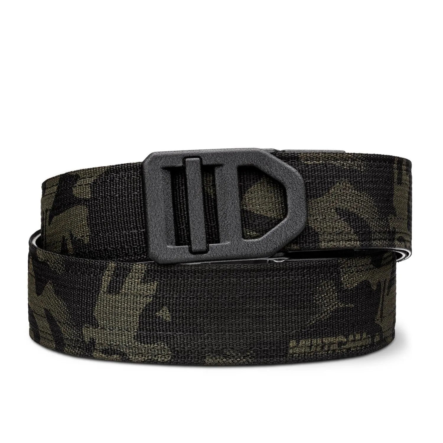 Multicam Black Tactical Nylon EDC Belt 1.5" X5 Buckle (USA Made)