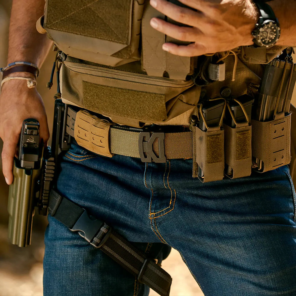 Ranger Green Laser Cut MOLLE Battle Belt – Complete Kit