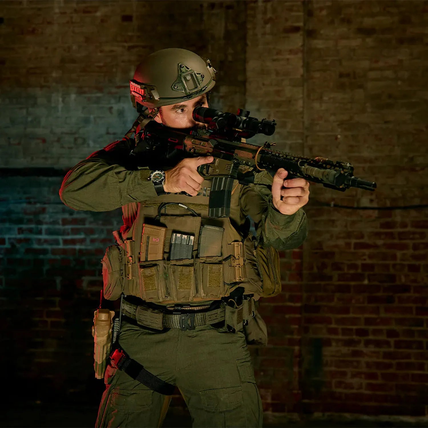 Ranger Green Laser Cut MOLLE Battle Belt – Complete Kit