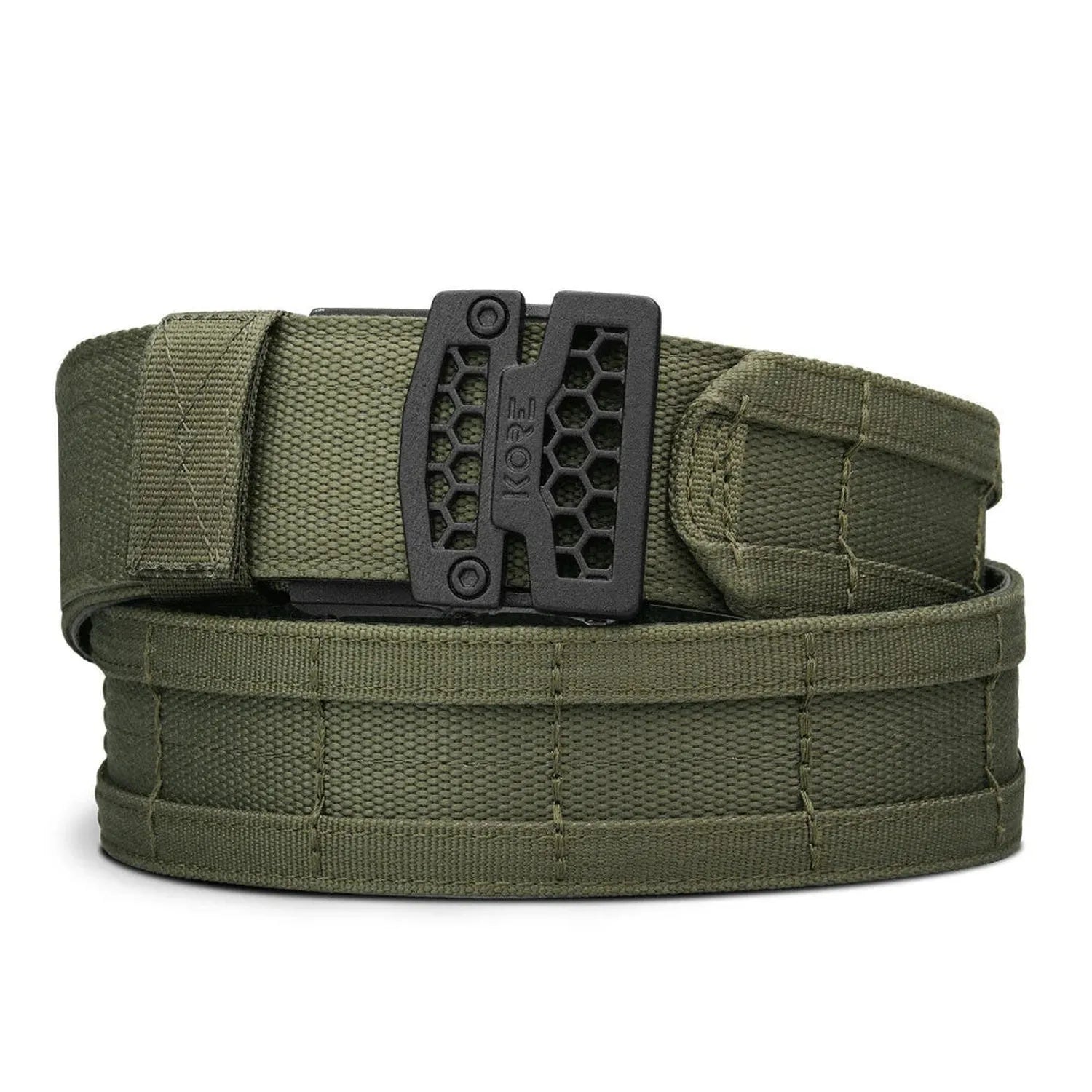 Ranger Green MOLLE Battle Belt – Complete Dual-Belt Kit with Micro-Adjustable Track