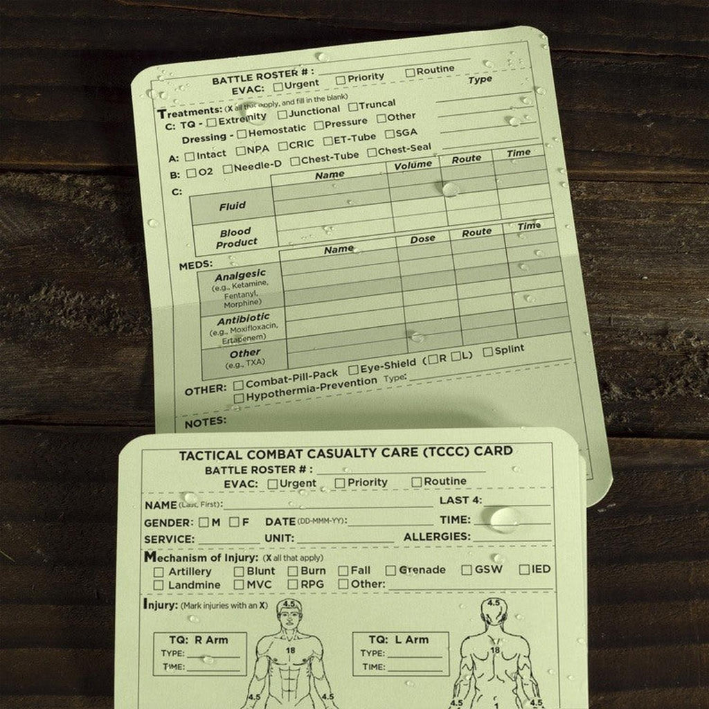 TCCC/MIST Card (50 pack)