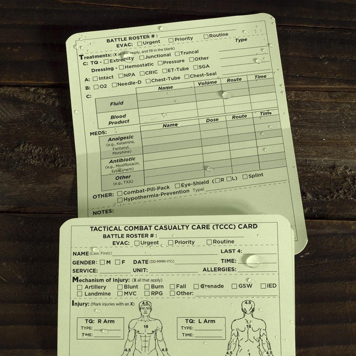 TCCC/MIST Card (50 pack)