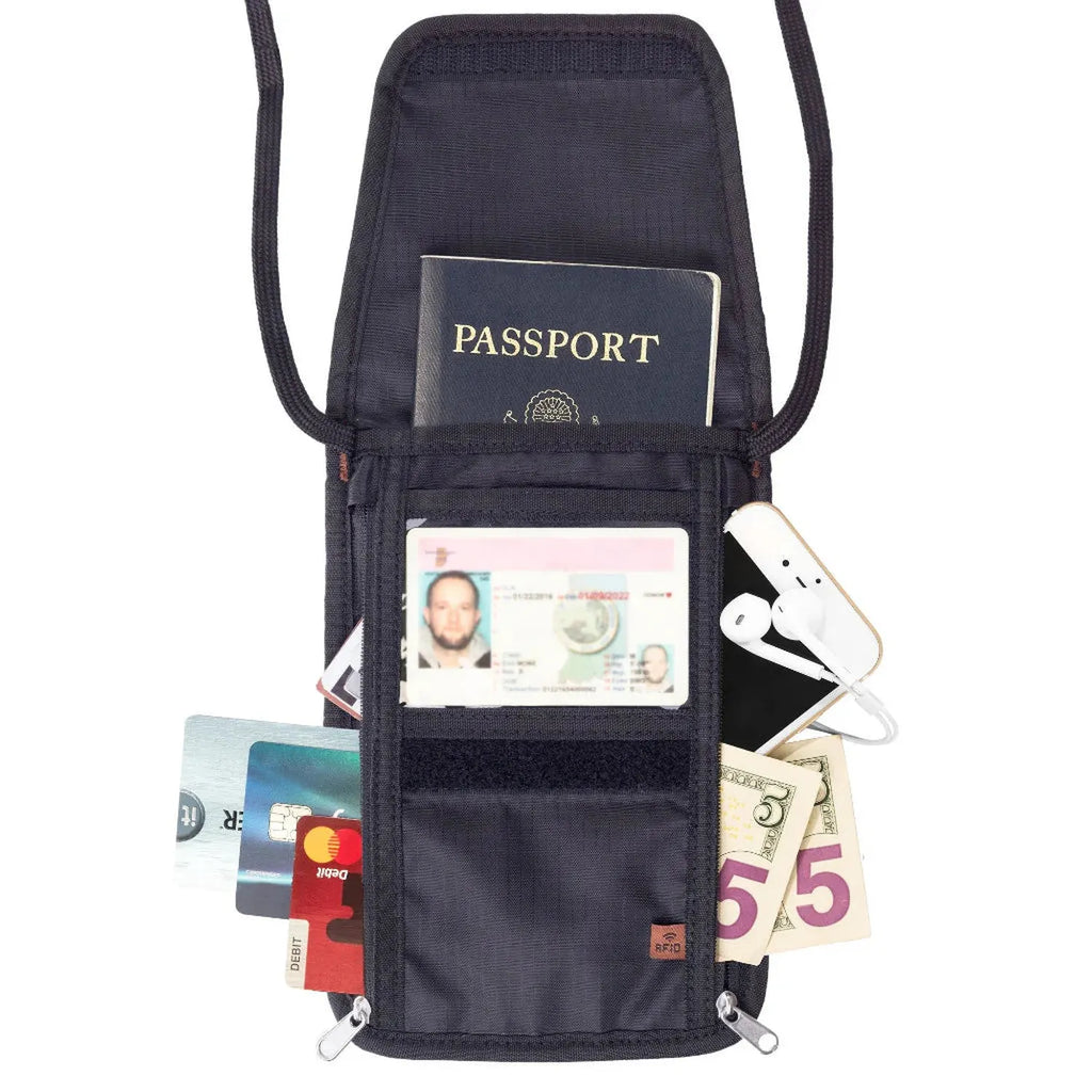 Tarriss Anti-theft Neck Wallet with RFID Protection