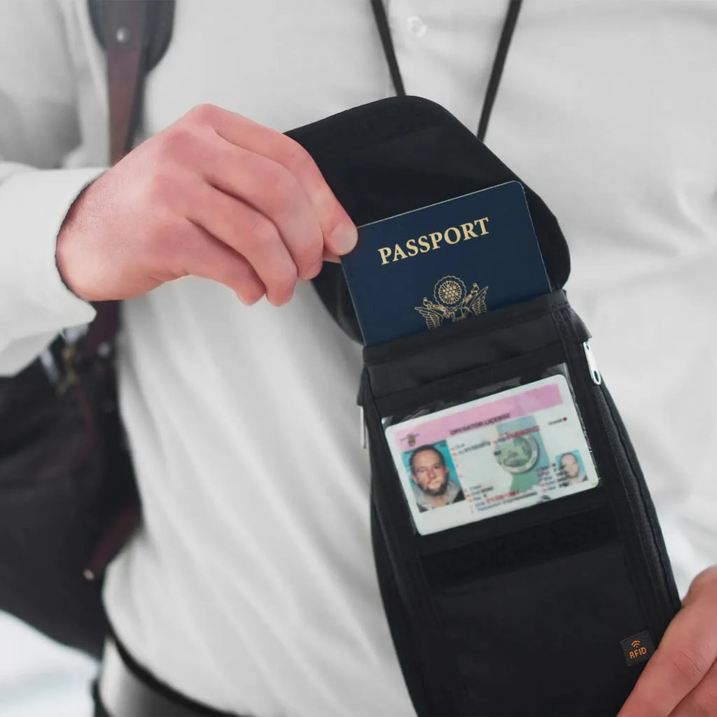 Tarriss Anti-theft Neck Wallet with RFID Protection